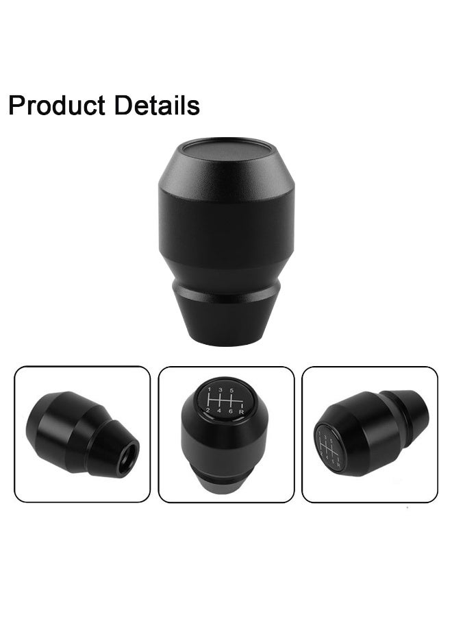 كيلا مقبض ناقل الحركة للسيارة، مقبض ناقل الحركة اليدوي الأوتوماتيكي المصنوع من سبائك الألومنيوم، 5 6 سرعات، ملحقات بديلة لمقبض ناقل الحركة، عالمي لسيارات الدفع الرباعي والسيارات السيدان والشاحنات (أسود) - Image 4