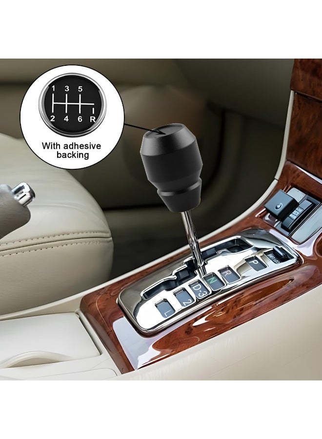 كيلا مقبض ناقل الحركة للسيارة، مقبض ناقل الحركة اليدوي الأوتوماتيكي المصنوع من سبائك الألومنيوم، 5 6 سرعات، ملحقات بديلة لمقبض ناقل الحركة، عالمي لسيارات الدفع الرباعي والسيارات السيدان والشاحنات (أسود) - Image 3