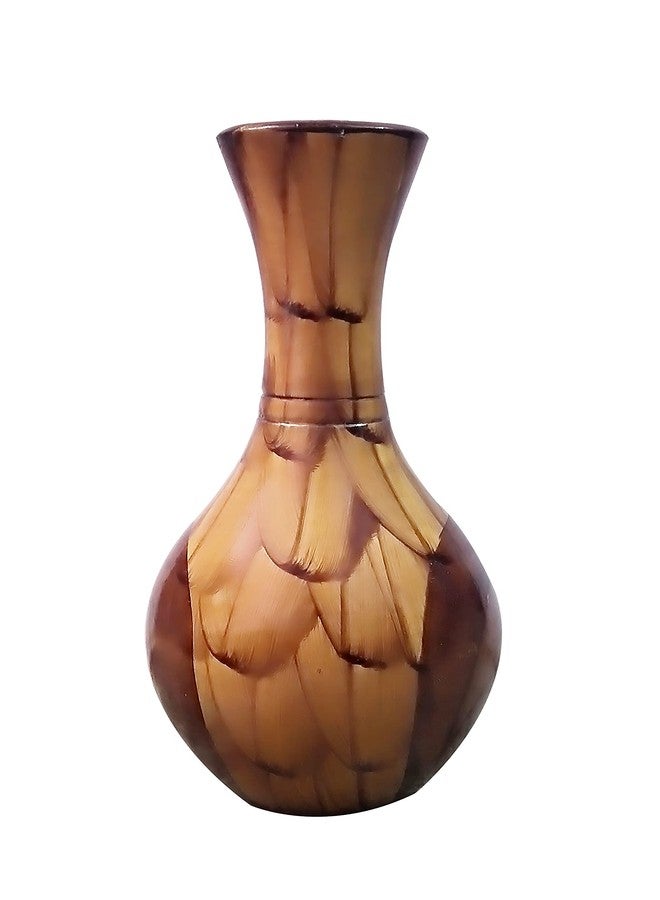 LOGRO Wooden Flower Vase Table Top Decoration, Diwali Gift/Pot for Home Decoration Artificial Flower Ideal for Living Room (Size-10 inch/25.4 cm) - Image 1