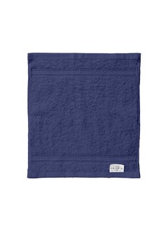 Hotel Linen Klub DEYARCO Princess Terry 100% Cotton 480 GSM Face Towel, Super Soft Quick Dry Highly Absorbent Dobby Border Ring Spun, Size: 30 x 30cm, Royal Blue  - Image 1