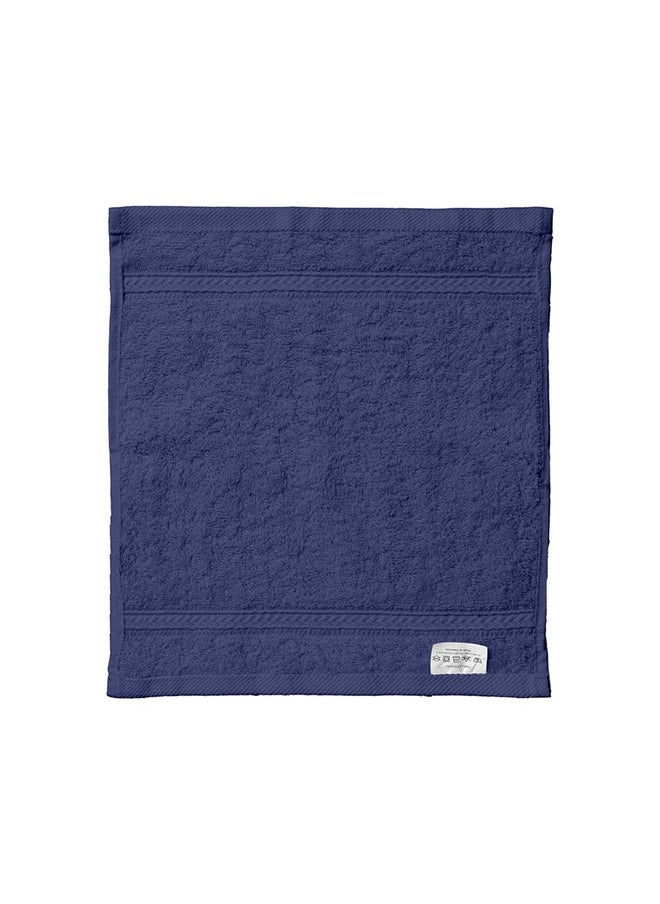 Hotel Linen Klub DEYARCO Princess Terry 100% Cotton 480 GSM Face Towel, Super Soft Quick Dry Highly Absorbent Dobby Border Ring Spun, Size: 30 x 30cm, Royal Blue  - Image 1