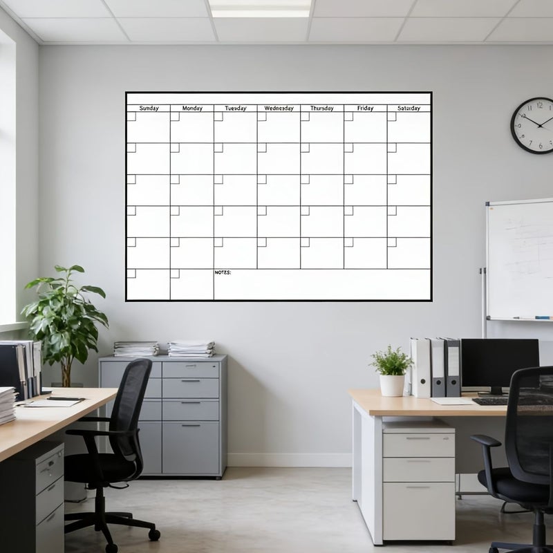 Extra Large Undated Erasable Wall Calendar 48x32 Inches with Markers and Stickers - Image 5