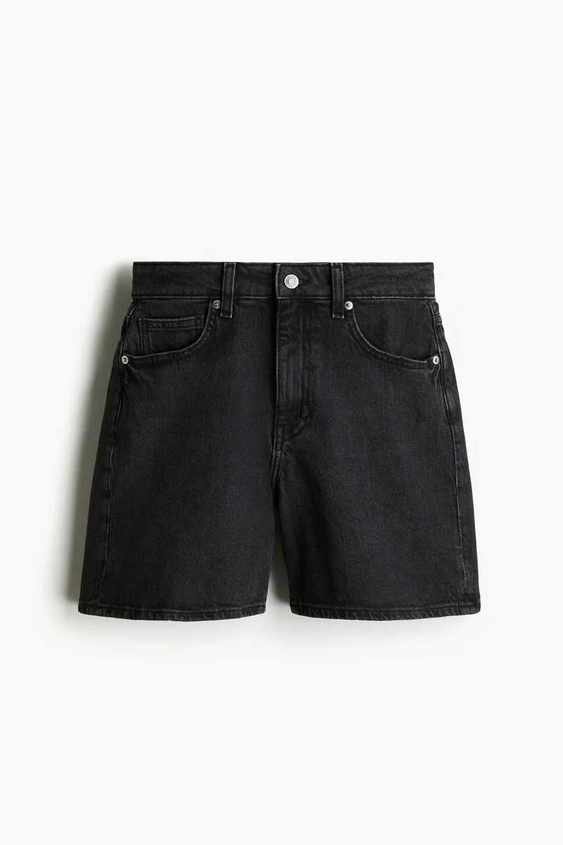 H&M High-waisted denim shorts