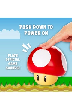 Furtey Super Mario Mushroom Lamp, Voice Charging Night Light, Atmosphere Light, Desktop Ornaments, Sensor Pat Light, Children's Gift  - Image 3