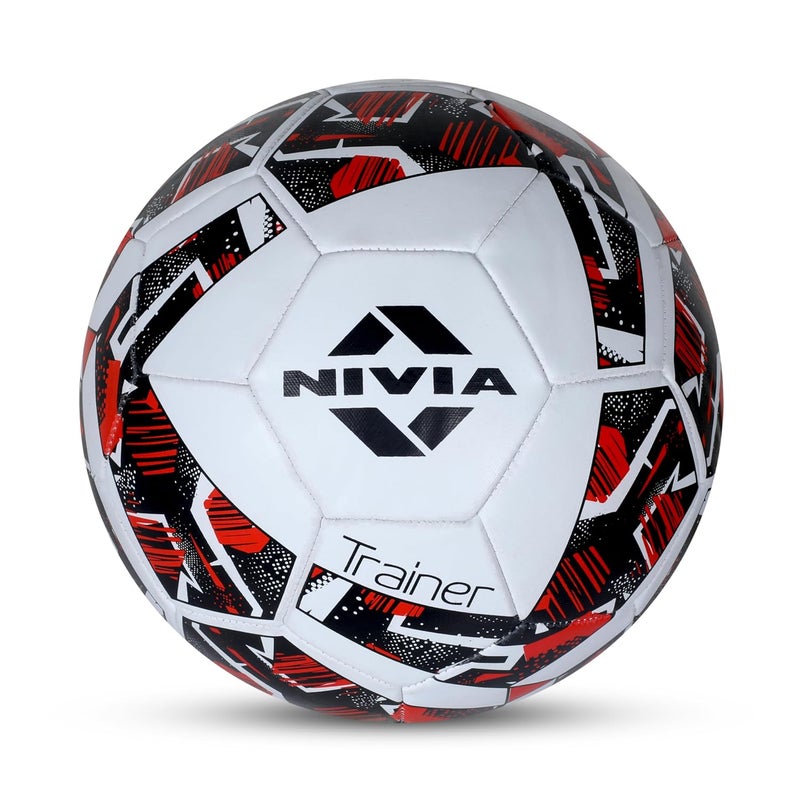 Nivia Rubber Trainer Football, Size 4 - Image 1