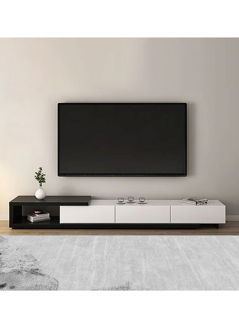 Modern TV Unit, Black*White - MZTV005