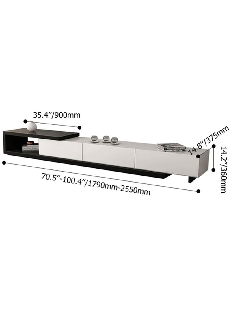 Modern TV Unit, Black*White - MZTV005