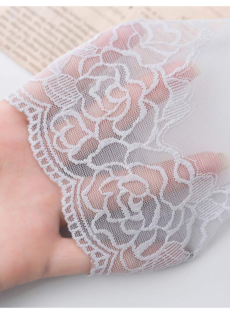 KASTWAVE Lace Ankle Socks For Women, Non Slip Lace Cotton Ankle Socks, Women Ultra Thin Short Ankle Socksruffle socks, Fishnet Ankle Women Socks (5Pairs) - Image 2