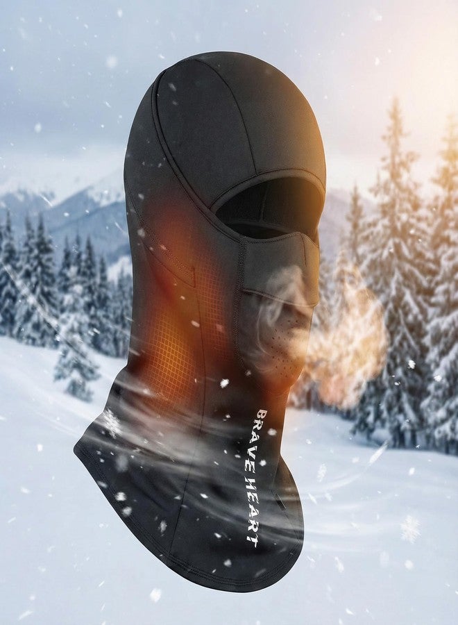 AICALL Balaclava Ski Mask，Anti-Fogging Windproof and Breathable Thermal Face Mask for Men Women,Cold Weather Winter Gear for Outdoor Sports(Jet Black M) - Image 5