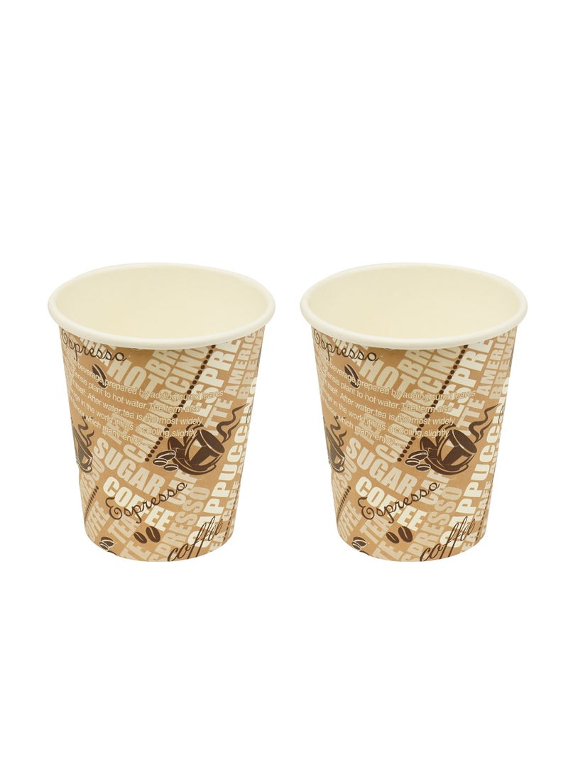 Ideal Pack Single Wall Paper Cup with Lid, 8oz, Pack of 10pcs, Multicolor 2 set - Image 3