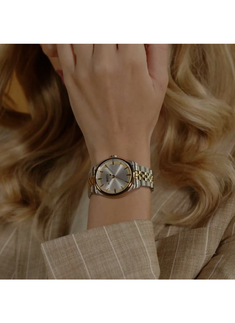 HUGO BOSS HUGO BOSS WATCH ROUND ANALOG WOMEN'S SILVER MOTHER OF PEARL CASE WATCH - 1502779  - Image 5
