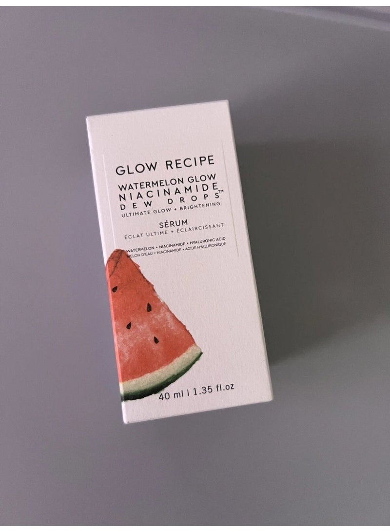سيروم Glow Recipe Watermelon Glow Niacinamide Dew Drops حجم 40 مل – تفتيح ولمعان البشرة - Image 1