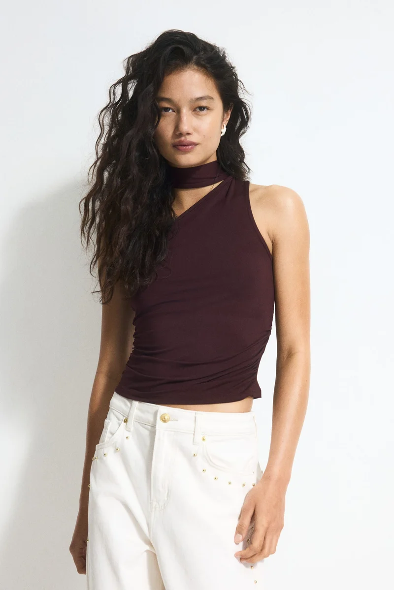 H&M Draped one-shoulder top