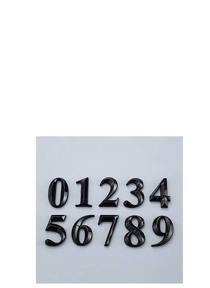 Generic - Gate Digits 0 To 9 Plastic Number Tag Numeral Door Plaque House Drawer Sign Plating Home Office Sticker Address Door Label - Image 1