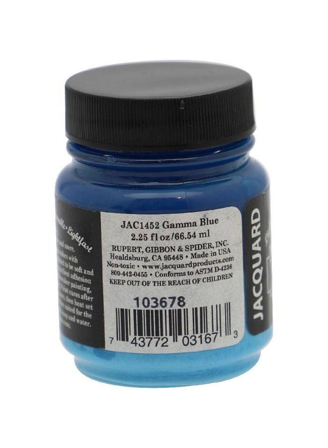 Jacquard Neopaque Light Body Opaque Acrylic Fabric Painting Gamma Blue 2.25 oz ( 63.93 ml ) - Image 2