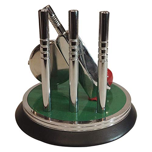 Saugat Traders Metal Analog Cricket Clock Showpiece And Cricket Keychain For Office & Home - Birthday Gift For Men & Boys, 10 Cm X 10 Cm,Green - Image 4