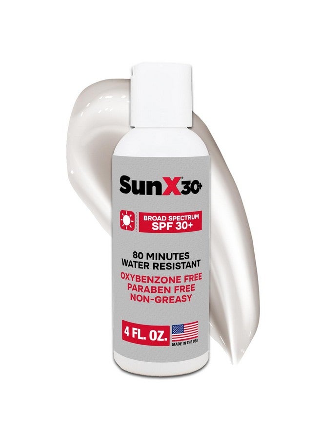 coretex Sun X 30+ Spf Oil Free Sunscreen Lotion (4Oz. Bottle) Free Of Parabens Oxybenzone & White Cast Properties With Broad Spectrum (Uva/Uvb) Protection Water & Sweat Resistant For Up To 80 Minutes - Image 1
