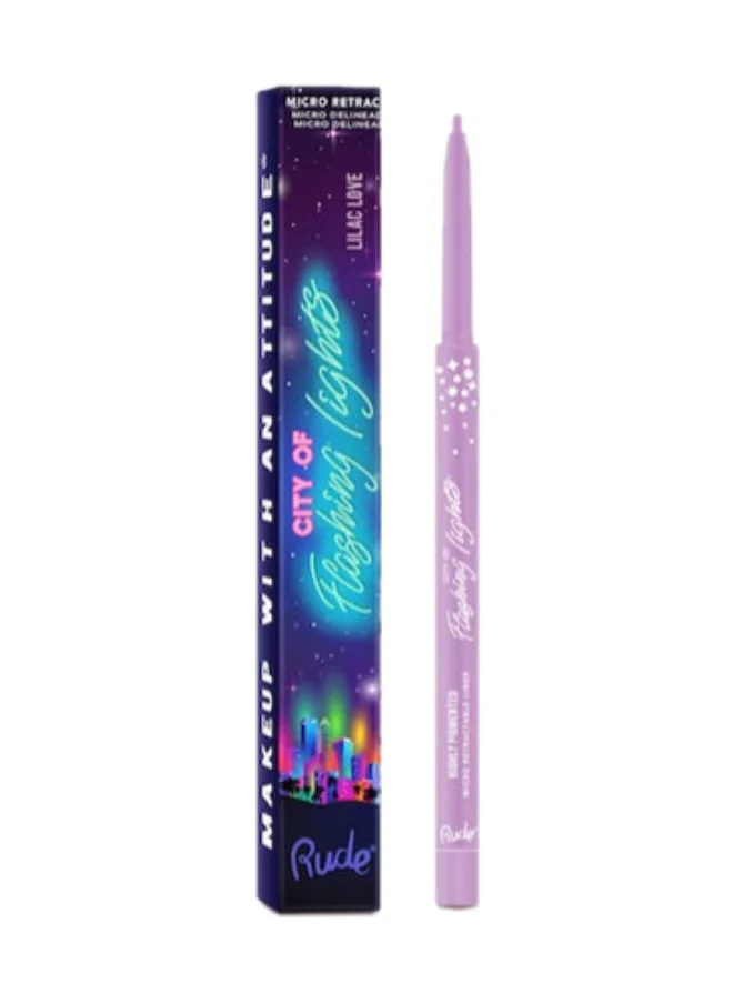 روود City of Flashing Lights Micro Retractable Liner Lilac Love