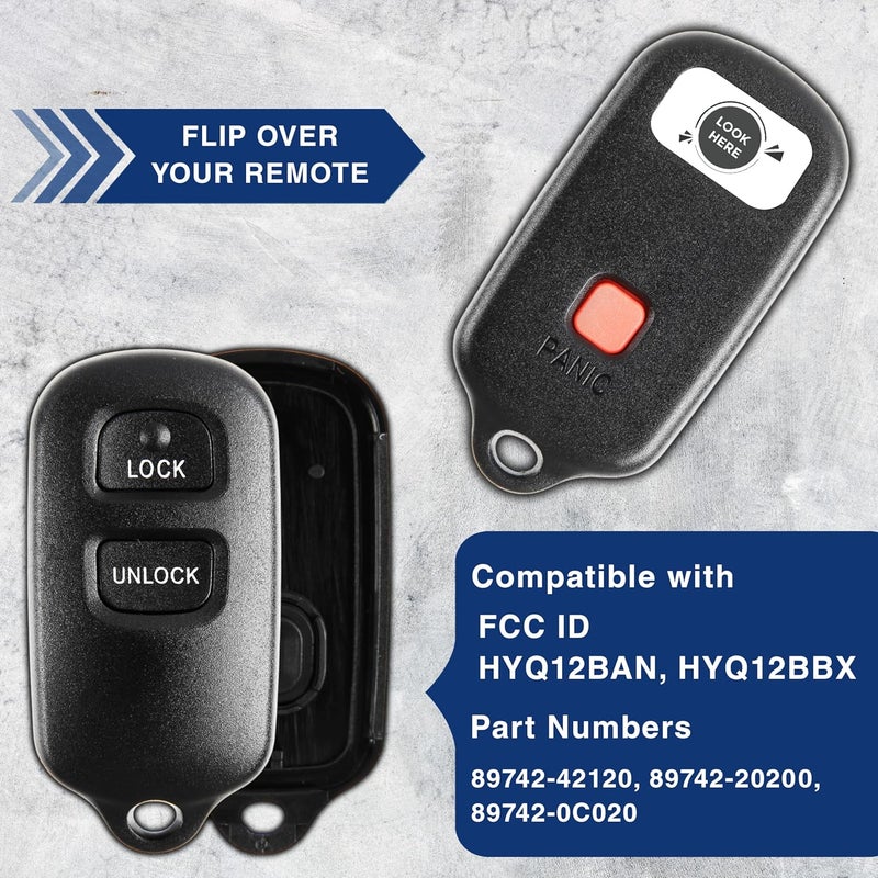 KeylessOption Just The Case Keyless Entry Remote Key Fob Shell - Image 5