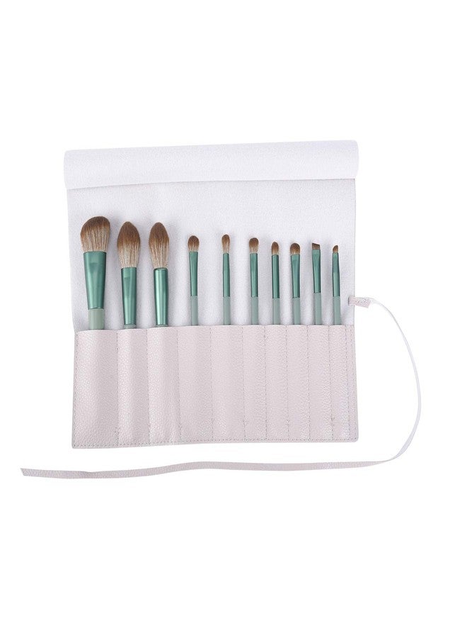 Bird&Fish Makeup Brush Case Travel, Rolling Bag Storage Case PU Leather, Holder Organizer Pouch for Brushes, Cosmetic Bag (Gray) - Image 1