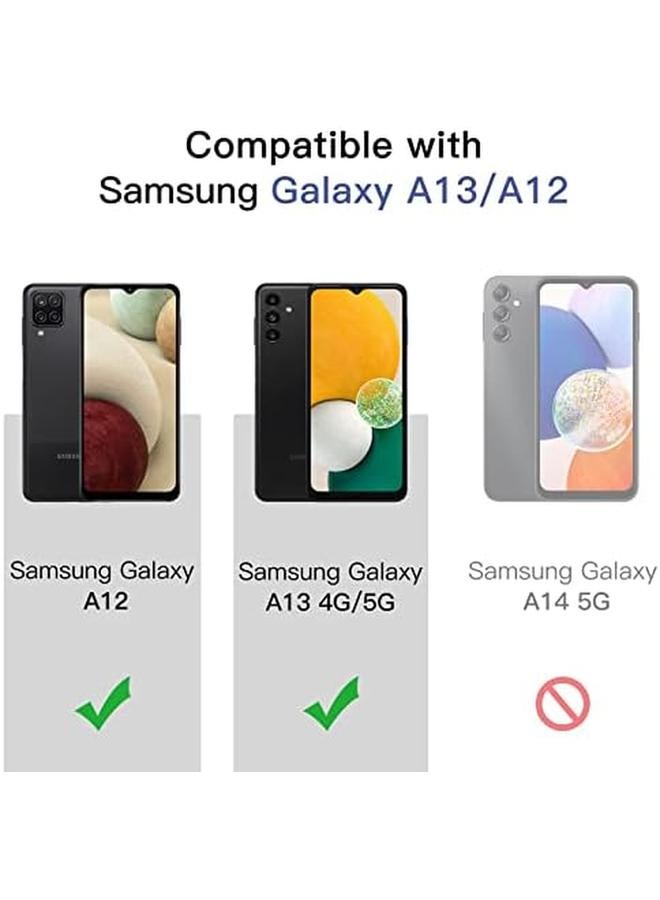 جي تيك واقي شاشة لهاتف سامسونج جالكسي A13 A13 5G A12، طبقة زجاجية مقواة 9H، مضادة للخدش، شفافة عالية الدقة، عبوة من 3 قطع - Image 2