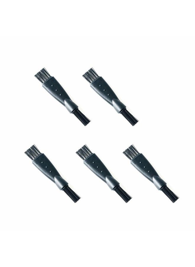 lasenersm 5 Pieces General Shaver Cleaning Brushes Replacement Double Ended Electric Shaver Razor Cleaning Brushes Black  - Image 1