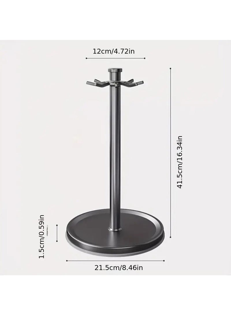 Arabest A Kitchen Storage Rack with No Drilling Required, Featuring a Rotating Hook And Rod for Organizing Utensils Like Spatulas And Spoons, Perfect for Draining, White  - Image 3