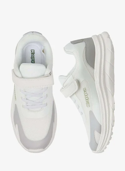 Kappa Boys' Panelled Sports Shoes with Hook and Loop Closure