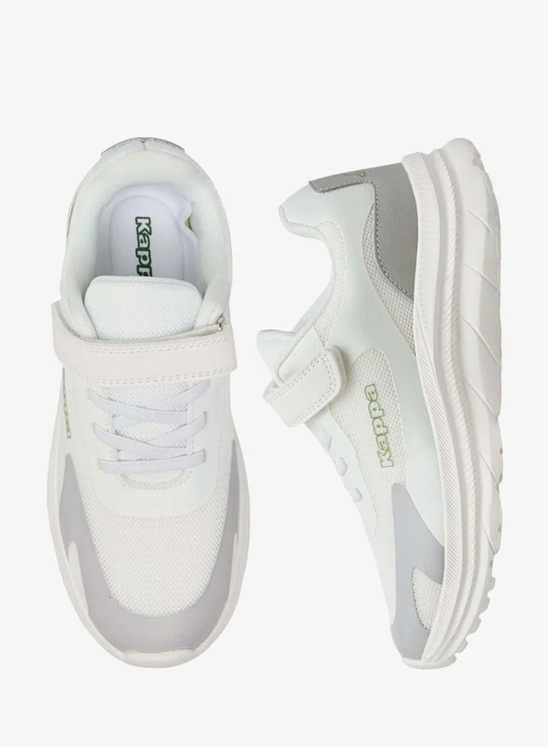 Kappa Boys' Panelled Sports Shoes with Hook and Loop Closure
