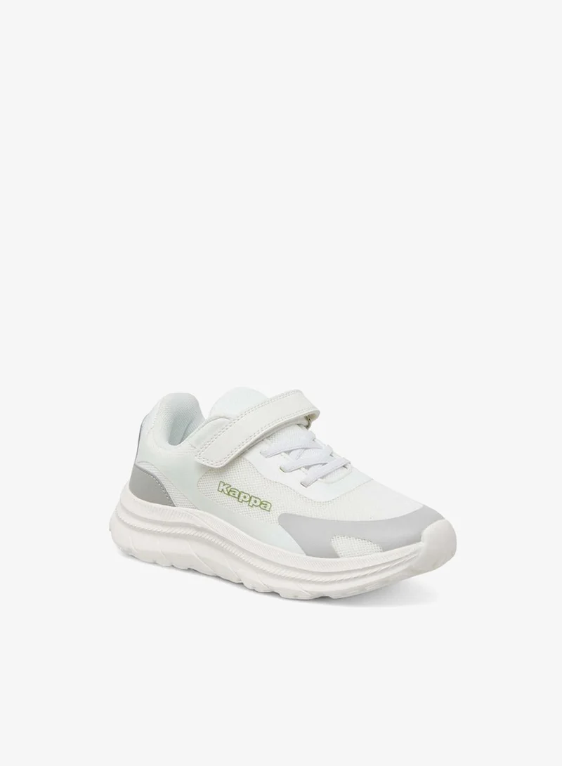 Kappa Boys' Panelled Sports Shoes with Hook and Loop Closure