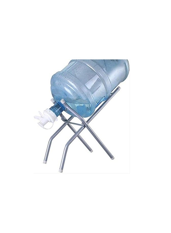 جو تو كامبس حامل موزع مياه مع صمام سعة 5 جالون لزجاجة مياه وموزع مشروبات ومبرد تخزين وحامل قابل للطي، حامل مياه مقاوم للصدأ وغير قابل للانزلاق مع صنبور مياه سريع التدفق - Image 1