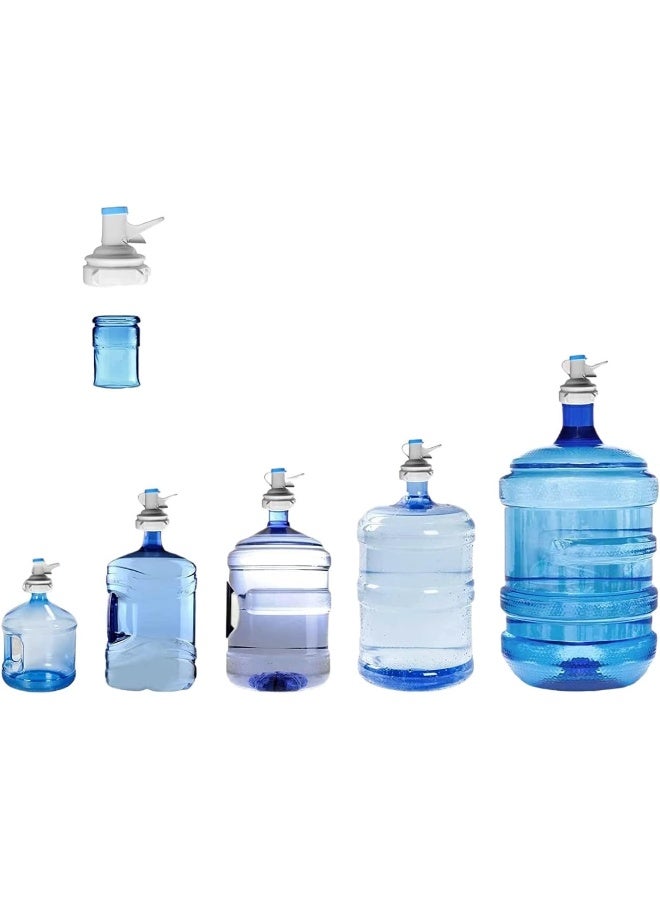 جو تو كامبس حامل موزع مياه مع صمام سعة 5 جالون لزجاجة مياه وموزع مشروبات ومبرد تخزين وحامل قابل للطي، حامل مياه مقاوم للصدأ وغير قابل للانزلاق مع صنبور مياه سريع التدفق - Image 2