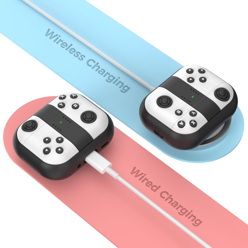 TRONWIN for AirPods Pro 3 Case - 2025 Silicone Cover Gamepad Design Case for Apple AirPods Pro 3rd Generation, Cute Air pod Pro 3 Cover for Men/Women (White) - Image 4