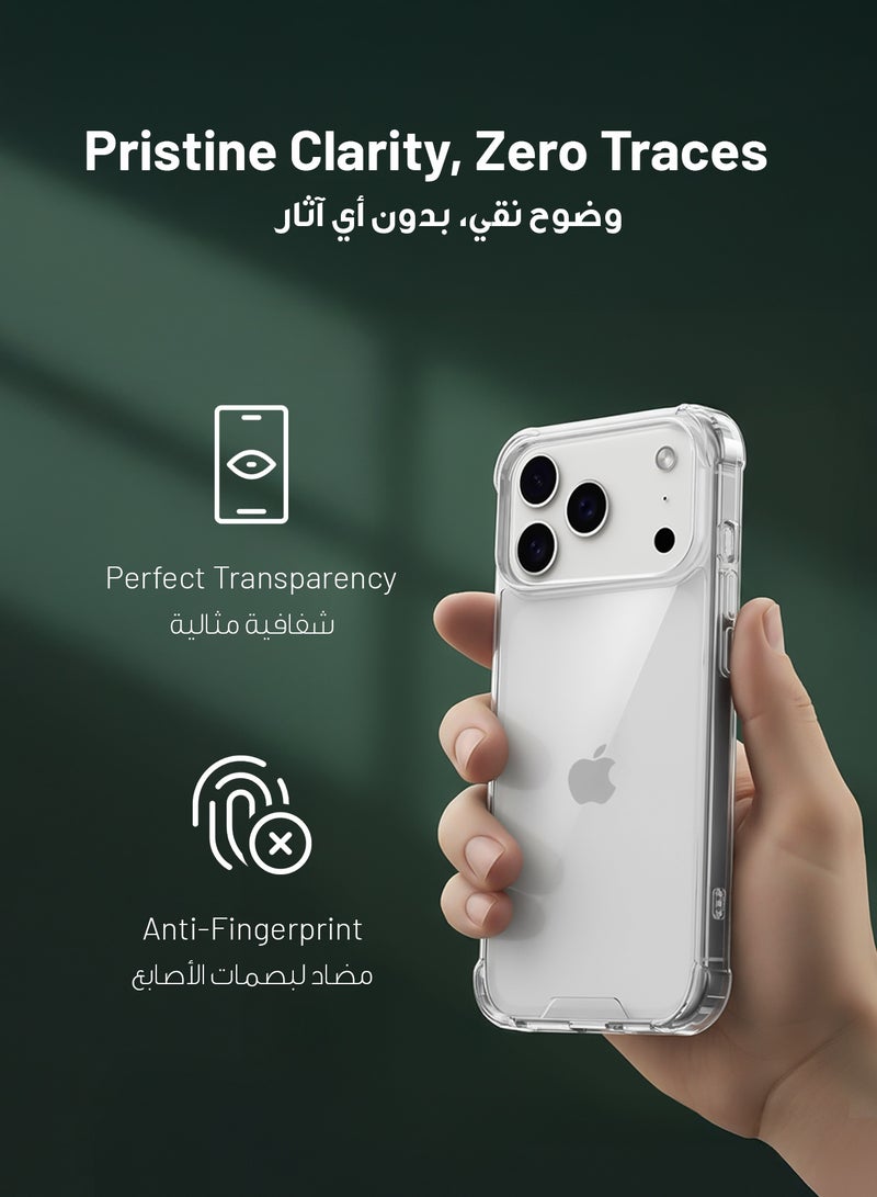 جرين ليون غطاء آيفون 17 برو ماكس حماية كاملة للهاتف حماية من الصدمات بمعيار عسكري غطاء آيفون 17 برو ماكس تأخير الاصفرار مقاوم للتآكل ضد الخدوش والبصمات غطاء 17 برو ماكس فائق النحافة حافة مرتفعة إضافية - Image 4