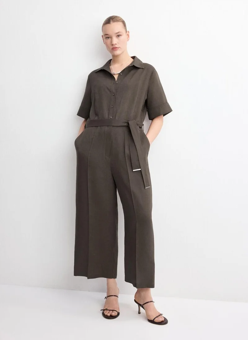 MANGO Lyocell shirt jumpsuit