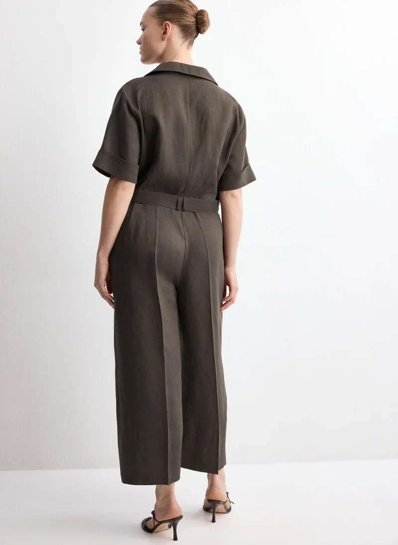MANGO Lyocell shirt jumpsuit