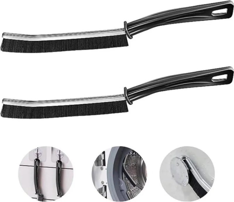 YDGR 2 Pieces Multi-Purpose Brush - Between Joints Bathroom Kitchen Sink Black  - Image 1