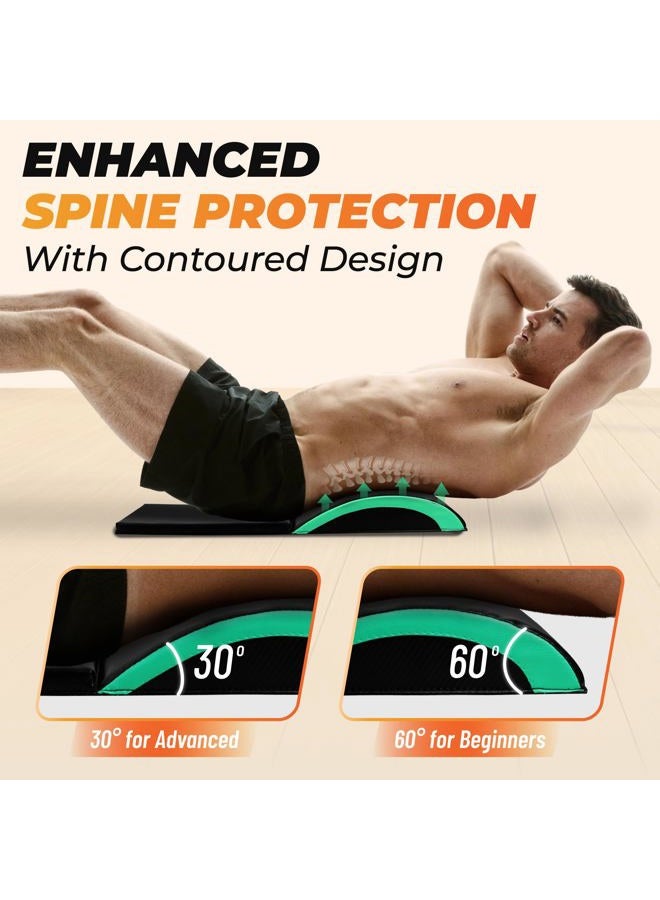 Yes4All Ab Exercise Mat with Tailbone Protecting Pad, Abdominal Wedge – Support for Abs Workout, Sit Up Protector (Green) - Image 4