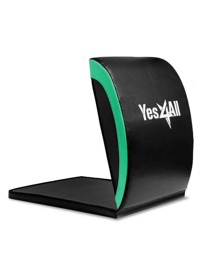 Yes4All Ab Exercise Mat with Tailbone Protecting Pad, Abdominal Wedge – Support for Abs Workout, Sit Up Protector (Green) - Image 1