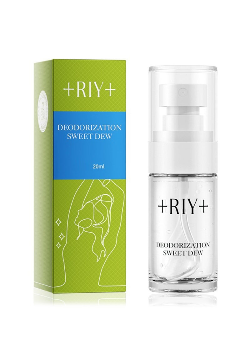 RIY Deodorization Sweet Dew, Antiperspirant Deodorant Spray, Portable Gentle Underarm Care for Unisex, 20ml  - Image 1
