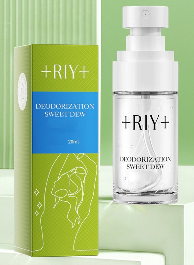 RIY Deodorization Sweet Dew, Antiperspirant Deodorant Spray, Portable Gentle Underarm Care for Unisex, 20ml  - Image 2