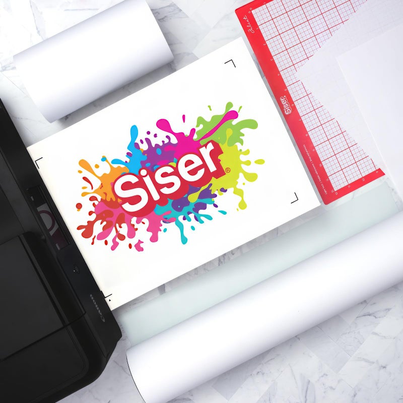 SISER EasyColor DTV 8.4'' x 11'' Sheets - Inkjet Printer Compatible Heat Transfer Vinyl (15 Sheets) - Image 2