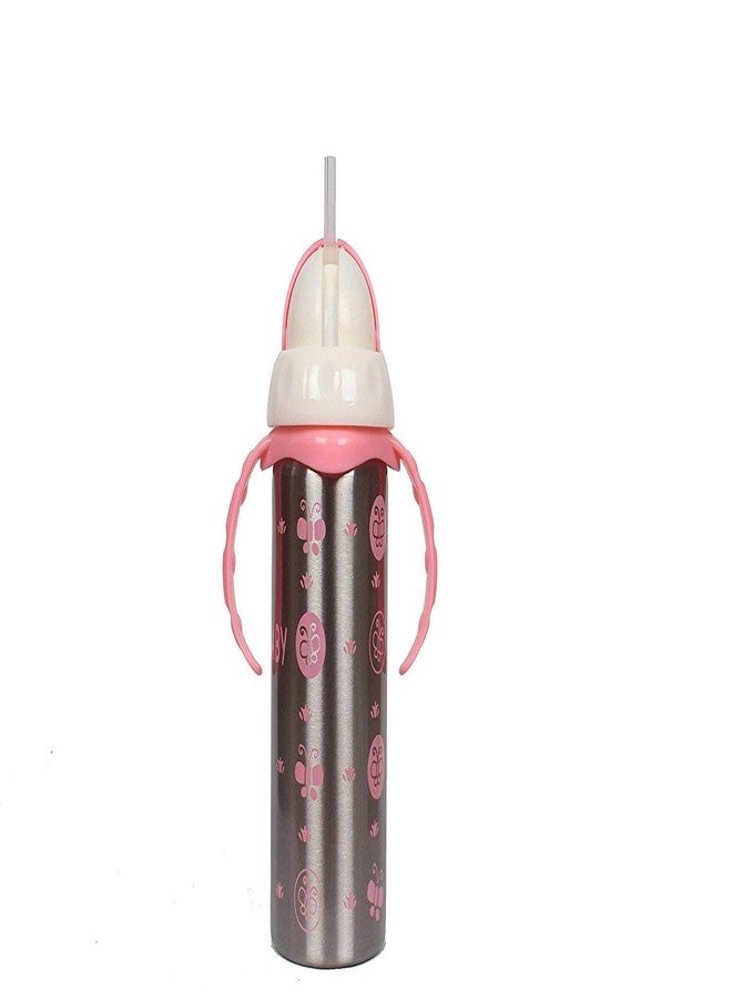 Ineffable Multifunctional Baby Feeding Bottle/Straw/Sipper (Blue, 240 ml) - Image 2