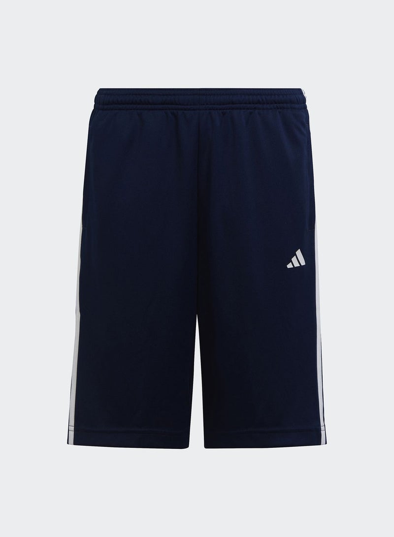 Kids 3 Stripe Train Essential Aeroready Shorts