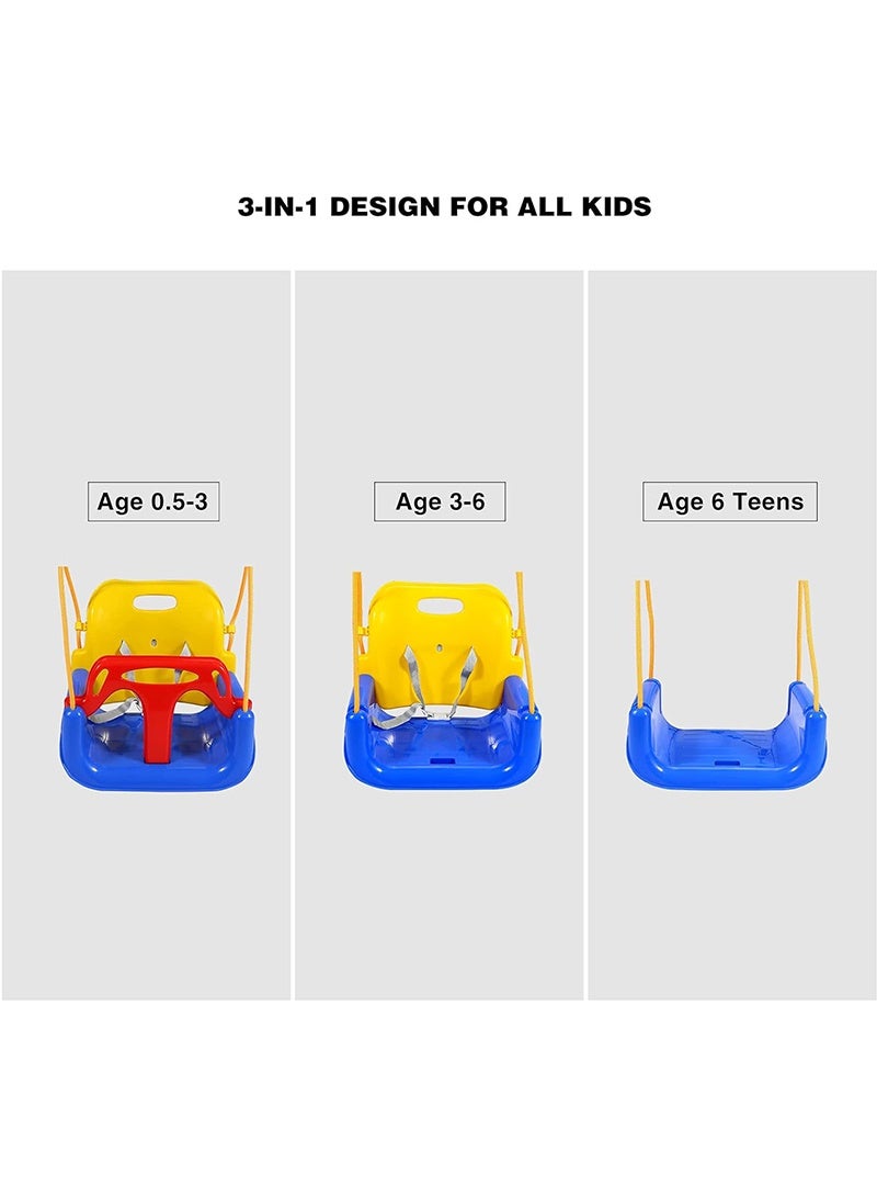 توبيتش مرجيحة اطفال - مرجيحة طفل 3 في 1 خالٍ من السموم، ارجوحة اطفال ممتصة وقوية للأطفال الصغار داخل والخارج - Image 5
