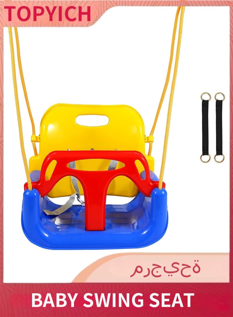 توبيتش مرجيحة اطفال - مرجيحة طفل 3 في 1 خالٍ من السموم، ارجوحة اطفال ممتصة وقوية للأطفال الصغار داخل والخارج - Image 1