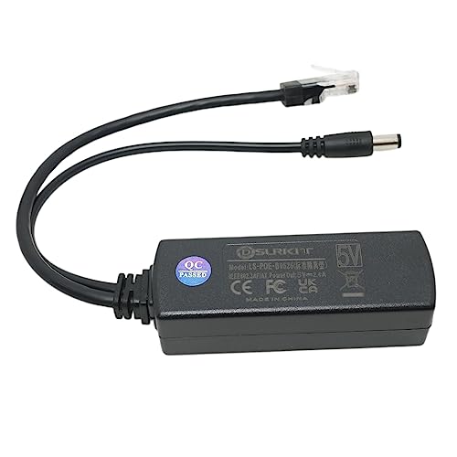DSLRKIT DC 5V 2.4A Active PoE Splitter Power Over Ethernet 802.3af 5.5x2.1mm - Image 5