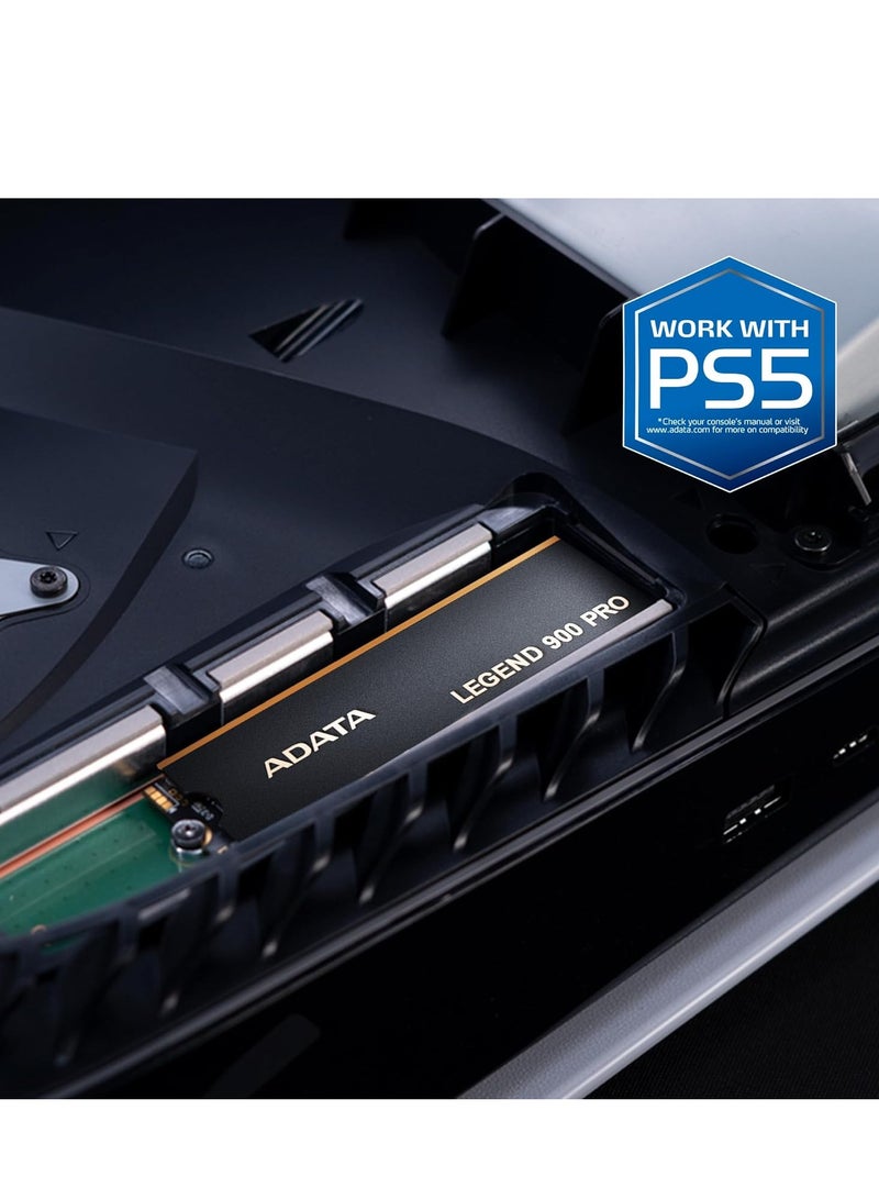 ADATA ADATA Legend 900 PRO M.2 2280 PCIe Gen4 x4 SSD, 1TB -Upto 7400 MB/s -SLEG-900P-1TCS - Image 4