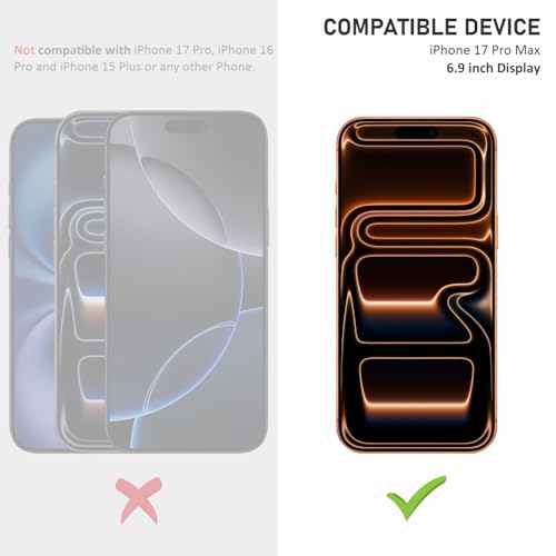 SupCares Tempered Glass for iPhone 17 Pro Max (6.9 Inch) With Installation Kit | Military-Grade Gorilla Screen Protector | Edge to Edge Coverage | Black - Image 2