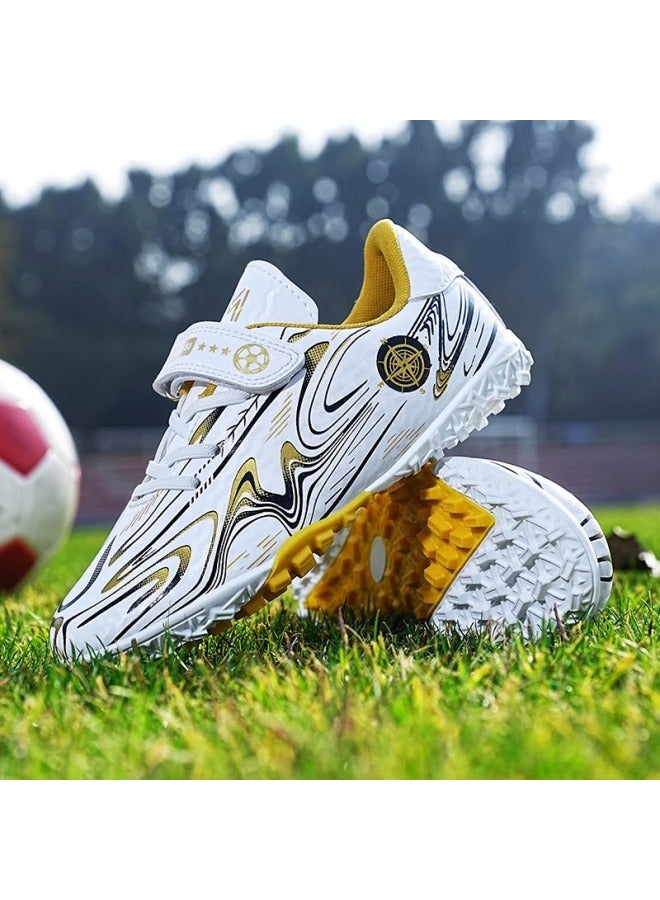 Platinum M630 1 Broken Nails Messi Children's Football Shoes Crushed Nails Sneaker Velcro Pupil Training Shoes Boys Long Nails